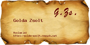 Golda Zsolt névjegykártya