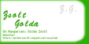 zsolt golda business card